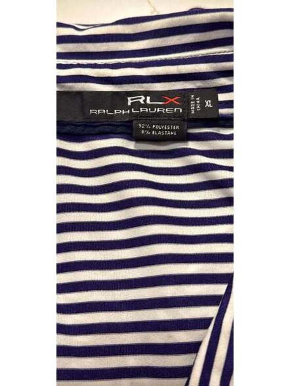 RLX Ralph Lauren Striped Polo Shirt Size XL